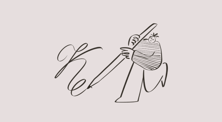 Графика - Обложка каллиграфия рисунок