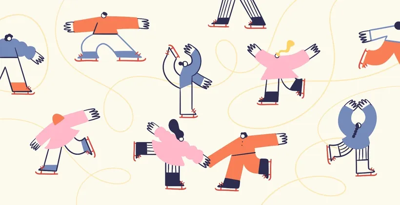 Заставочная - фигурное катание дети на катке